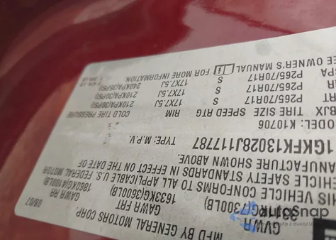 2008 GMC Yukon Sle from USA, damaged, VIN 1GKFK13028J117787